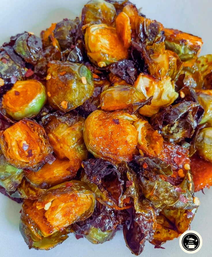 recipe for making spicy cauliflower and Brussels sprouts