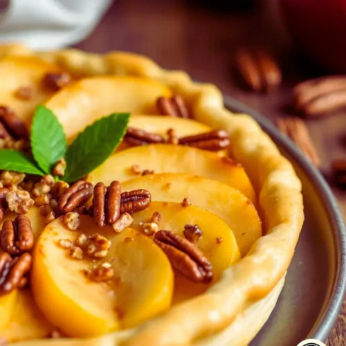 Recipe for Apple and Pecan Danish Pastry Tart