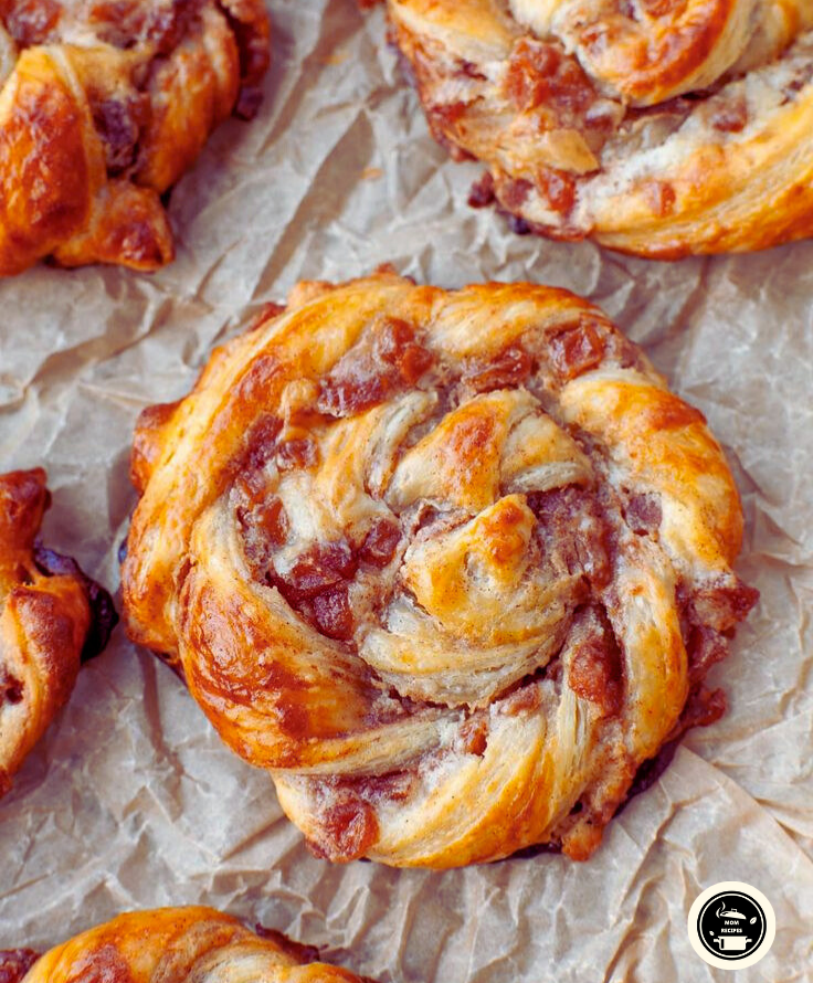 Recipe for Apple and Pecan Danish Pastry Tart