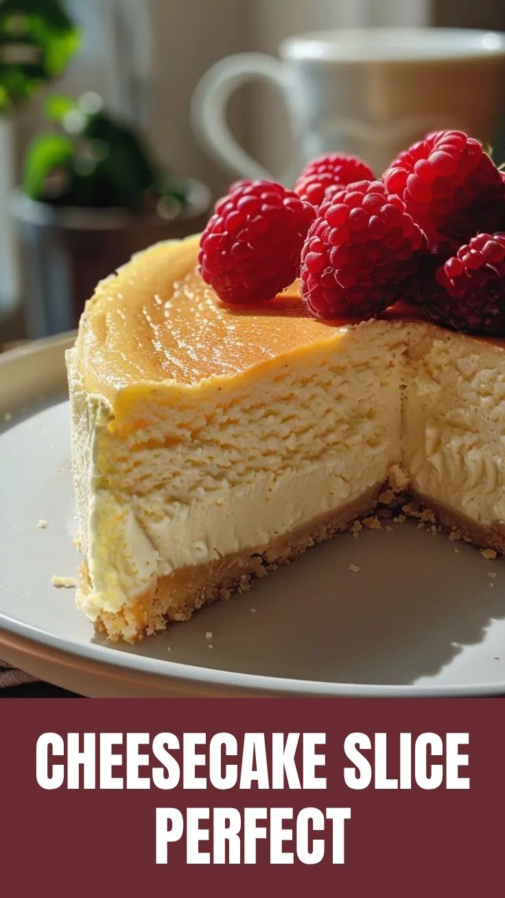 A delectable, creamy cheesecake presented beautifully on a plate.