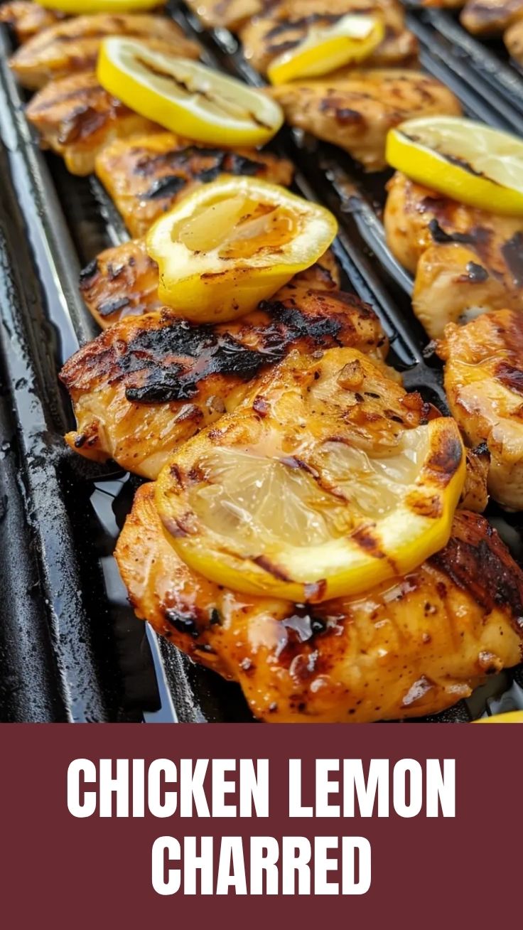 Grilled chicken marinated with fresh lemon and herbs