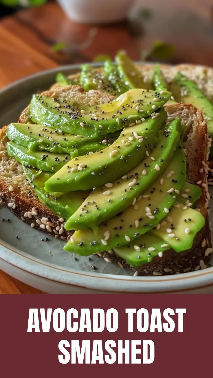 A close-up of beautifully plated avocado toast with seasonings