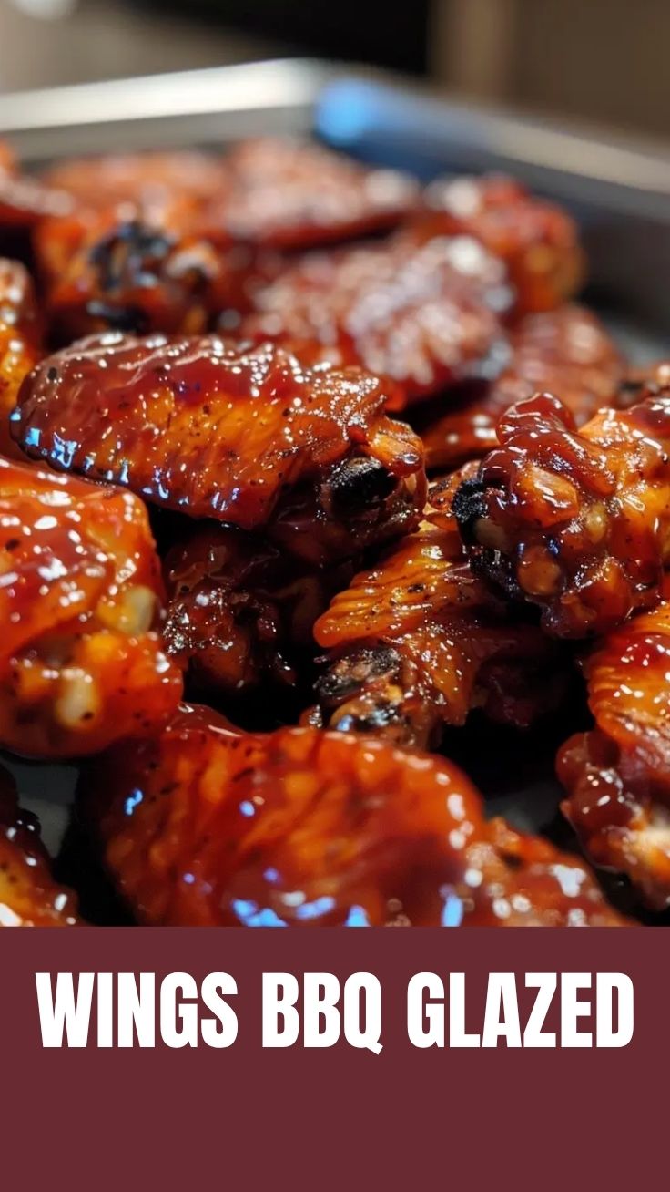 A platter of juicy BBQ chicken wings, perfectly grilled and sauced.