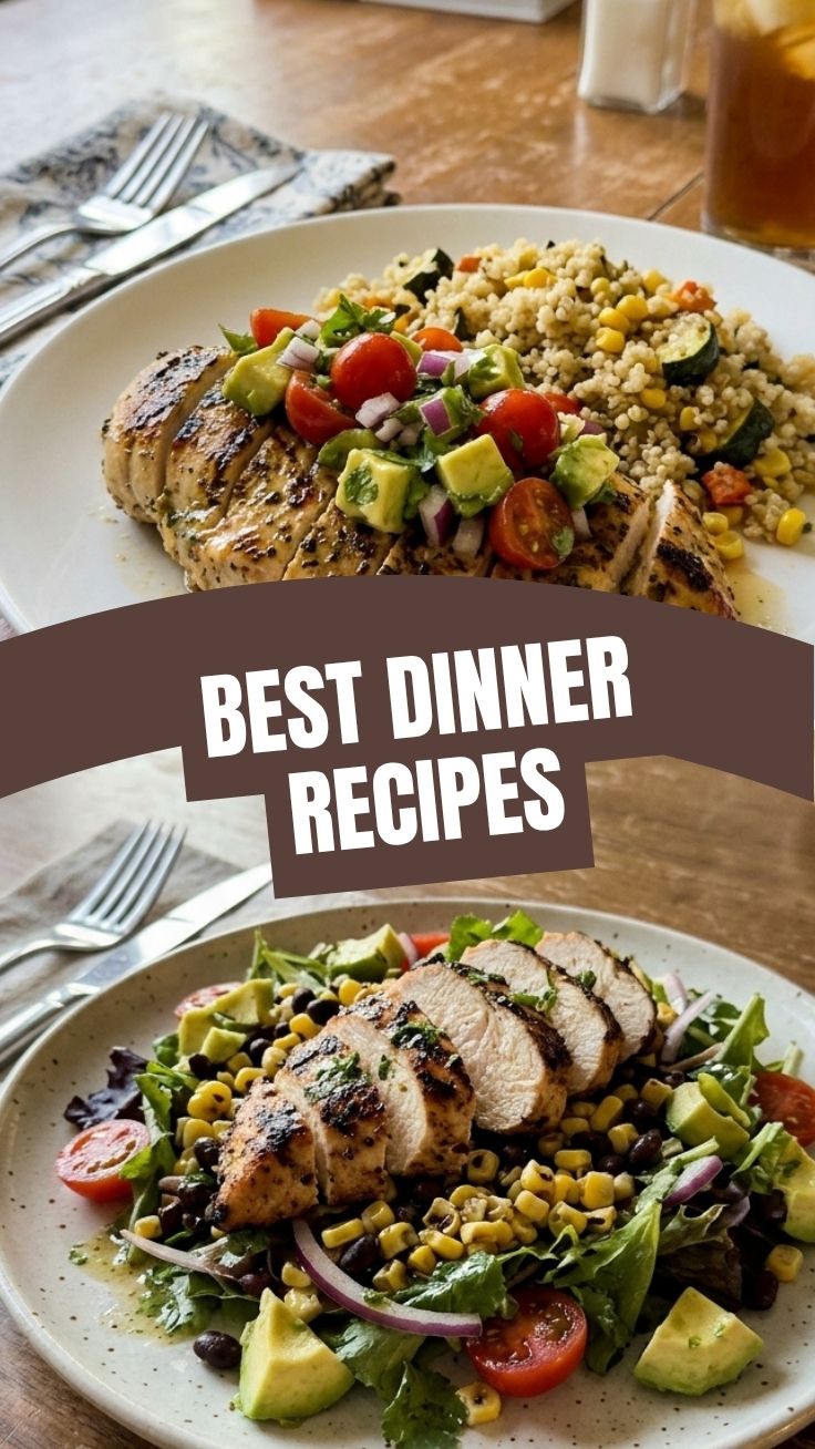A vibrant 400 calorie summer dinner featuring fresh grilled fish and seasonal vegetables.