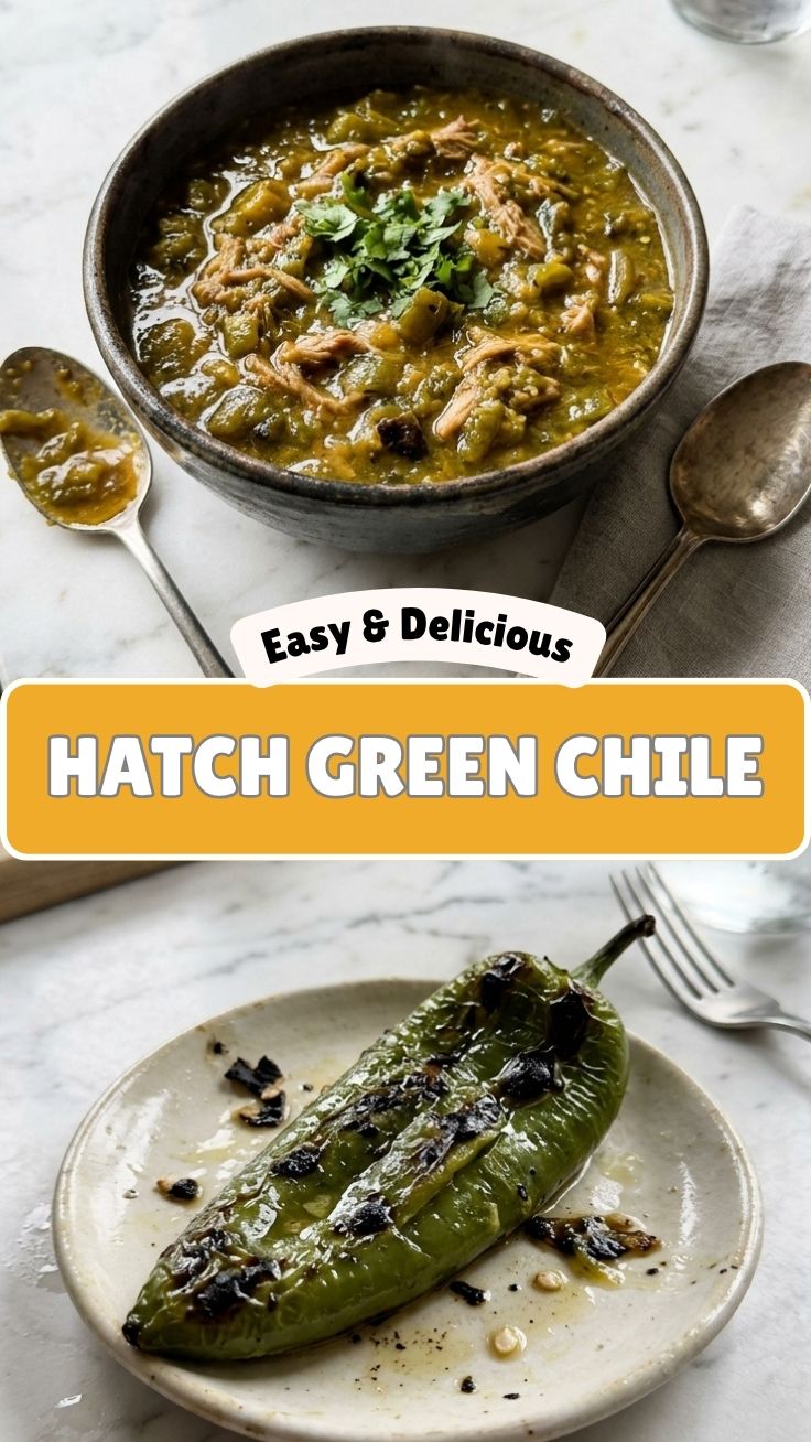 Pile of fresh Hatch Green Chiles for cooking