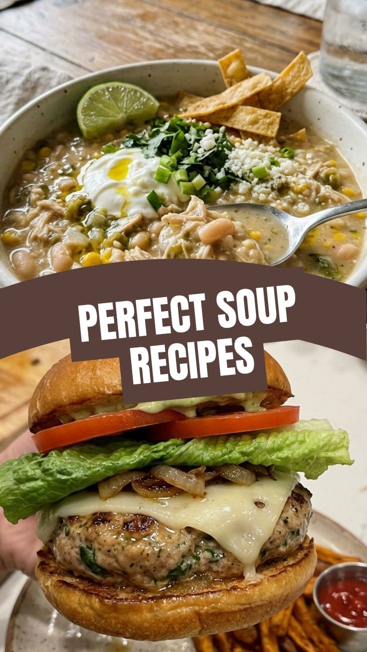 A bowl of healthy chicken soup with fresh vegetables and herbs