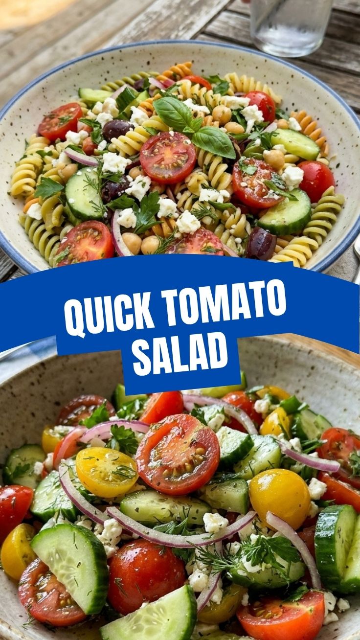A fresh healthy cucumber tomato salad in a bowl, ready to serve