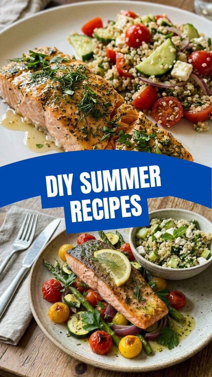 A vibrant dish featuring healthy salmon, perfect for summer meals