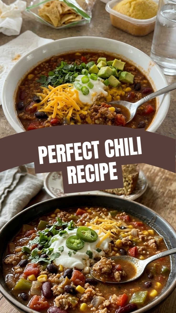 A bowl of healthy turkey chili garnished with fresh cilantro and cheese