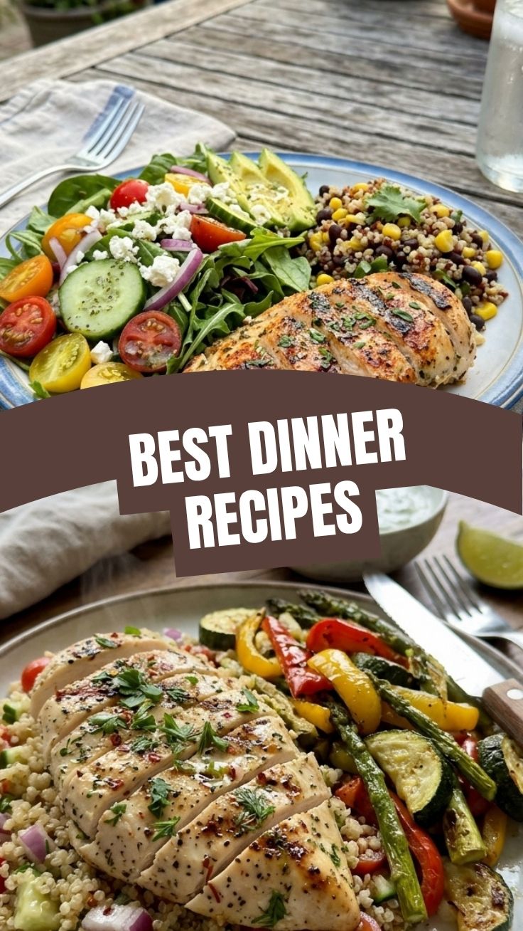 A vibrant, low calorie summer dinner recipe with fresh vegetables and lean protein.