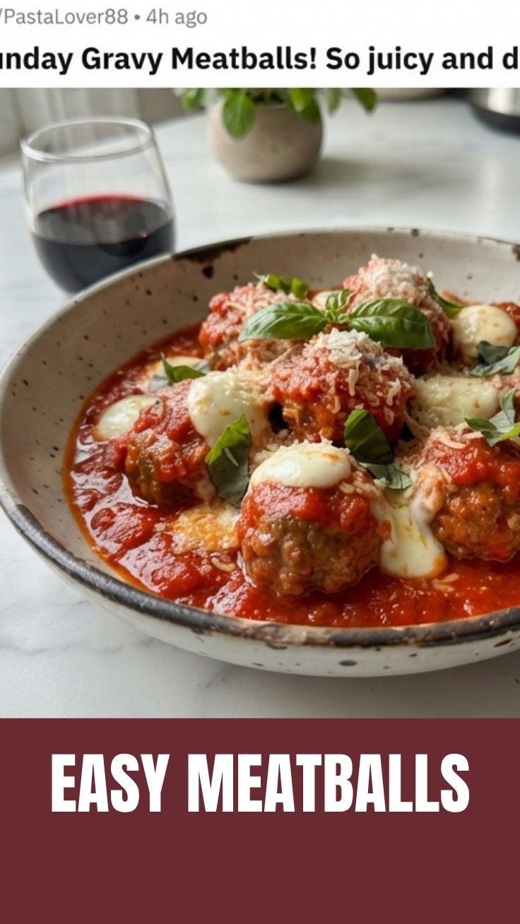 A serving of delicious meatballs in a rich tomato sauce